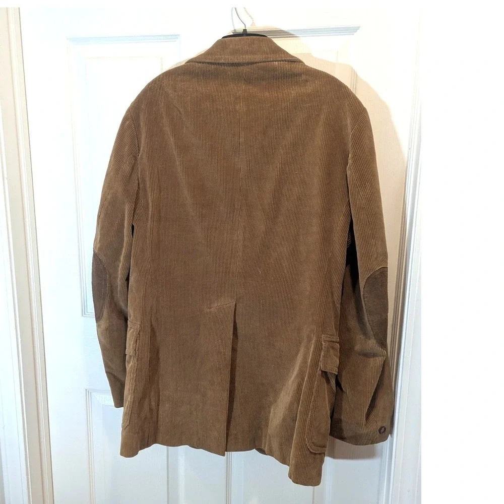 Vintage Corduroy Heritage Blazer Suede Elbow Brown Sport Coat 40 L Ivy Preppy